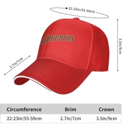 Norwich Sea Unicorns University Unisex Classic Hat Adjustable Fashion Casquette for Men Women Red $8.42 Baseball Caps