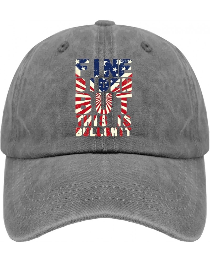 Mens Ball Caps Republican Fashionable Caps for Mens Baseball Caps Trendy Trump Means Fart Baseball Cap Women Pigment Gray $8....