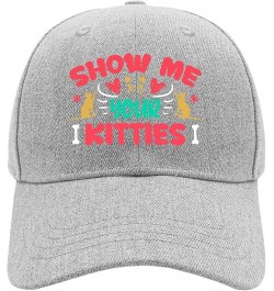 Baseball Cap Show Me Your Kitties Dad Caps for Men Graphic Mesh Snapbacks for Gift Pale $9.93 Baseball Caps