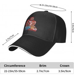 Sexyy Rapper Red Music Baseball Cap Vintage Washed Hat Dad Hat Adjustable Snapback Baseball Hat Men Women Black $10.82 Baseba...