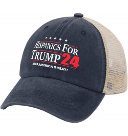 Hispanics for Trump 2024 Hats Trump Hats for Womens Mens AllBlack Cowgirl Hats Cowgirl Hats Cowboy Hat Purplish Blue01 $11.49...