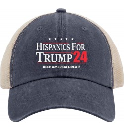 Hispanics for Trump 2024 Hats Trump Hats for Womens Mens AllBlack Cowgirl Hats Cowgirl Hats Cowboy Hat Purplish Blue01 $11.49...