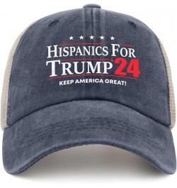 Hispanics for Trump 2024 Hats Trump Hats for Womens Mens AllBlack Cowgirl Hats Cowgirl Hats Cowboy Hat Purplish Blue01 $11.49...