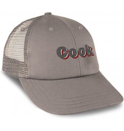 Custom Custom Trucker Hat Baseball Cap Cook Style A Chef Cotton Cooking Dad Hats for Men & Women Grey Design Only $12.30 Base...