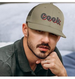 Custom Custom Trucker Hat Baseball Cap Cook Style A Chef Cotton Cooking Dad Hats for Men & Women Grey Design Only $12.30 Base...