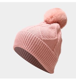 Warm Knit Scarf Gloves Winter Cycling Men Adult Skiing Hat Sets Hat Women Windproof Loose Knit Winter Hat Christmas Hat Pink ...