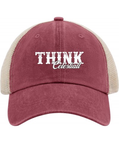 Think Celestiall Hats Happy Dad Hat AllBlack Womens Hat Gifts for Dad Baseball Caps Wine Red02 $12.96 Sun Hats