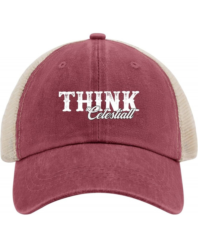 Think Celestiall Hats Happy Dad Hat AllBlack Womens Hat Gifts for Dad Baseball Caps Wine Red02 $12.96 Sun Hats