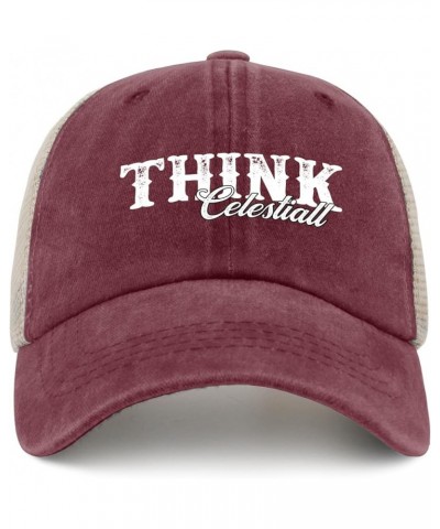 Think Celestiall Hats Happy Dad Hat AllBlack Womens Hat Gifts for Dad Baseball Caps Wine Red02 $12.96 Sun Hats