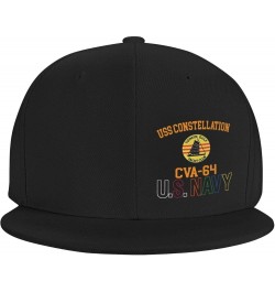 USS Constellation Cva-64 Unisex Baseball Cap Sandwich Caps Jeans Caps Adjustable Baseball Cap Black $14.82 Baseball Caps