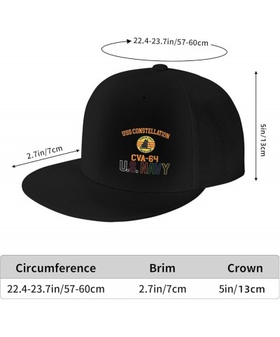 USS Constellation Cva-64 Unisex Baseball Cap Sandwich Caps Jeans Caps Adjustable Baseball Cap Black $14.82 Baseball Caps