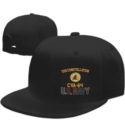 USS Constellation Cva-64 Unisex Baseball Cap Sandwich Caps Jeans Caps Adjustable Baseball Cap Black $14.82 Baseball Caps