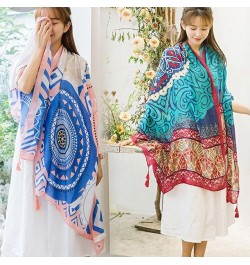 Women Plus Size Shawl Scarf Wrap, Soft Cotton Silky Reversible Paisley Pashmina Shawl Wrap Scarf with Tassel Type 5 $5.04 Sca...