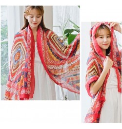 Women Plus Size Shawl Scarf Wrap, Soft Cotton Silky Reversible Paisley Pashmina Shawl Wrap Scarf with Tassel Type 5 $5.04 Sca...