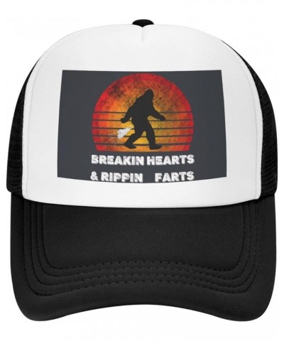 Bigfoot Mesh Baseball Cap Sasquatch Breakin Hearts Rippin Farts $11.99 Baseball Caps