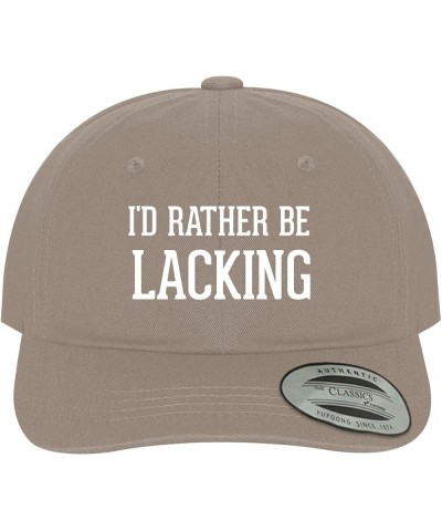 I'd Rather Be Lacking - Soft Dad Hat Baseball Cap Khaki $22.00 Baseball Caps