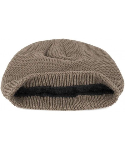 Women Cap Solid Color Casual Men Winter Earmuffs Hat Baseball Caps Slouchy Winter Hat Hats for Men Khaki $7.55 Baseball Caps