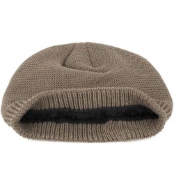 Women Cap Solid Color Casual Men Winter Earmuffs Hat Baseball Caps Slouchy Winter Hat Hats for Men Khaki $7.55 Baseball Caps