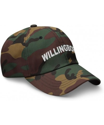 Willingboro New Jersey Hat Willingboro NJ Cap Embroidered Dad Hat Adjustable Strap Closure Unisex Green Camo $16.00 Baseball ...