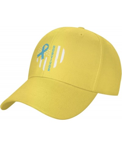 Men and Women Baseball Hat Prostate Cancer Survivor Prostate Cancer Awareness Low Profile Dad Hat Adjustable Yellow $9.53 Bas...