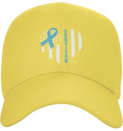 Men and Women Baseball Hat Prostate Cancer Survivor Prostate Cancer Awareness Low Profile Dad Hat Adjustable Yellow $9.53 Bas...