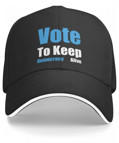 Vote 2022 Blue Save America Vote Democrat Anti Trump Save Democracy Baseball Hats for Men Adjustable Dad Hat,Black $10.80 Bas...