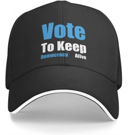 Vote 2022 Blue Save America Vote Democrat Anti Trump Save Democracy Baseball Hats for Men Adjustable Dad Hat,Black $10.80 Bas...