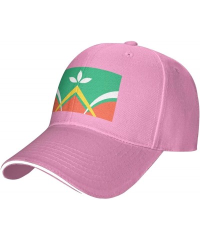 Flag of Westwood, Cincinnati, Ohio Baseball Cap for Men Women Adjustabl Unisex Golf Dad Hat Pink $14.00 Baseball Caps