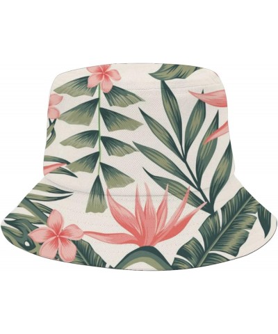 Funny Bucket Hat Palm Leaf Bucket Hat Flowers Packable Womens Hats Travel Accessories for Hiking Must Haves Palm Leaves 3 $8....