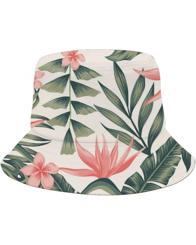 Funny Bucket Hat Palm Leaf Bucket Hat Flowers Packable Womens Hats Travel Accessories for Hiking Must Haves Palm Leaves 3 $8....