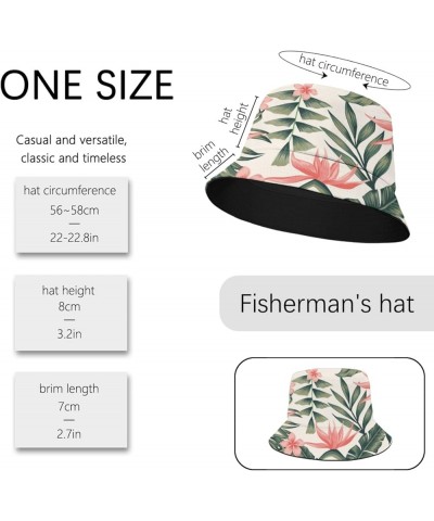 Funny Bucket Hat Palm Leaf Bucket Hat Flowers Packable Womens Hats Travel Accessories for Hiking Must Haves Palm Leaves 3 $8....