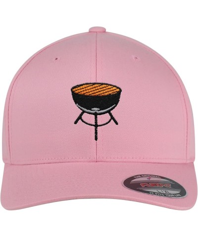 Flexfit BBQ Embroidered Baseball Cap Foodie Pink $15.67 Baseball Caps