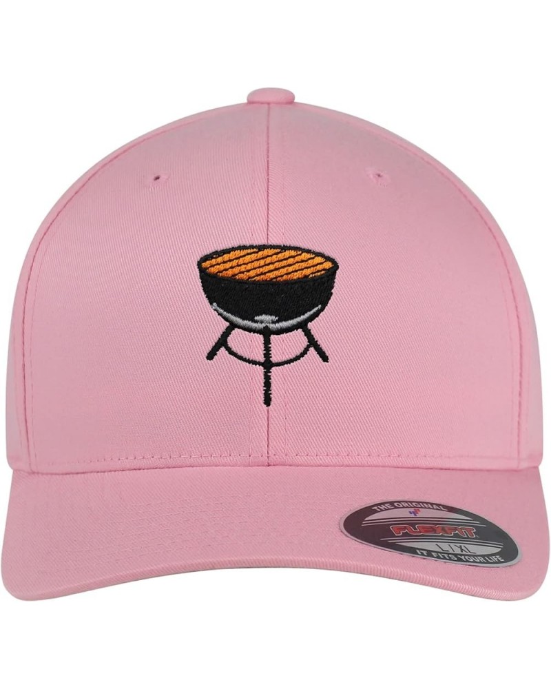 Flexfit BBQ Embroidered Baseball Cap Foodie Pink $15.67 Baseball Caps