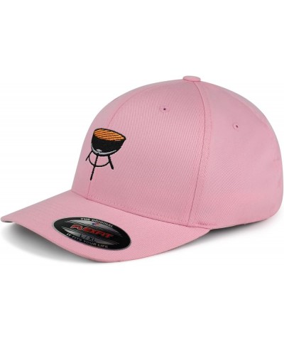 Flexfit BBQ Embroidered Baseball Cap Foodie Pink $15.67 Baseball Caps