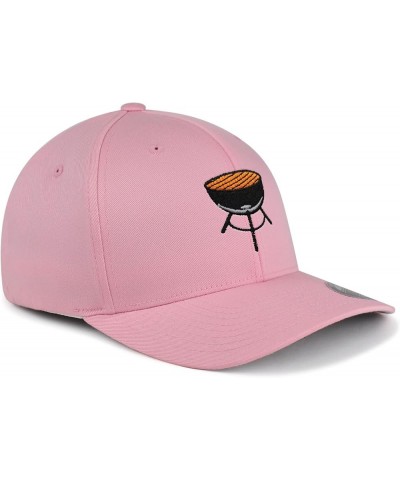 Flexfit BBQ Embroidered Baseball Cap Foodie Pink $15.67 Baseball Caps