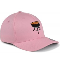 Flexfit BBQ Embroidered Baseball Cap Foodie Pink $15.67 Baseball Caps