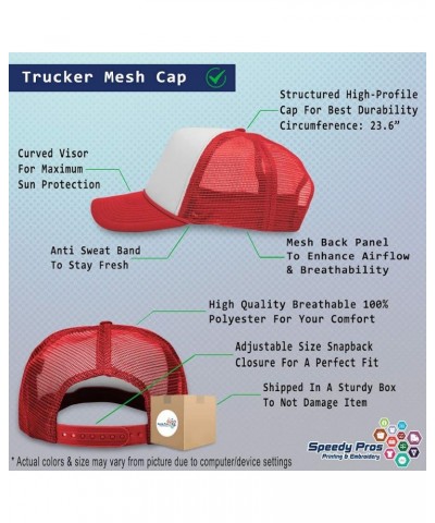 Trucker Hat If Camping Can't Fix It's A Very Serious Problem Problem Polyester Red Design Only $12.00 Baseball Caps