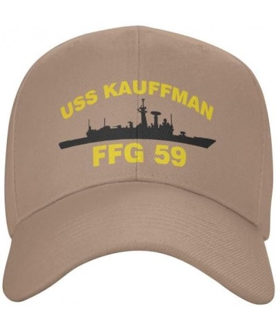 USS Kauffman FFG 59 Flag Denim Hats Baseball Caps Fisherman's hat Knitted hat Natural $13.79 Baseball Caps