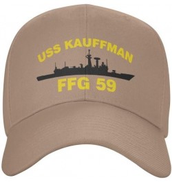 USS Kauffman FFG 59 Flag Denim Hats Baseball Caps Fisherman's hat Knitted hat Natural $13.79 Baseball Caps