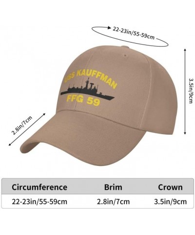 USS Kauffman FFG 59 Flag Denim Hats Baseball Caps Fisherman's hat Knitted hat Natural $13.79 Baseball Caps