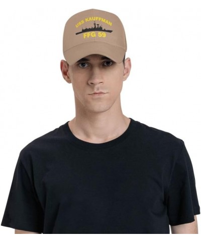 USS Kauffman FFG 59 Flag Denim Hats Baseball Caps Fisherman's hat Knitted hat Natural $13.79 Baseball Caps