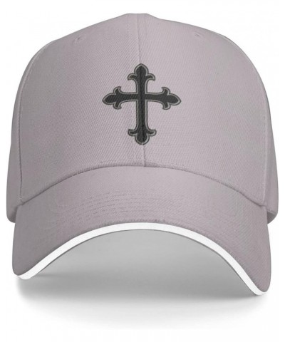 Christian Cross Baseball Cap for Women Cowboy Hat Trucker Hat Men Dad Hat Adjustable Hat Snapback Hat Black Gray $9.95 Baseba...