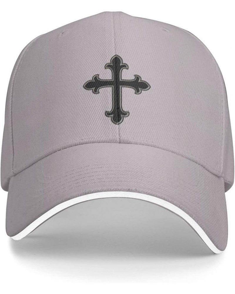 Christian Cross Baseball Cap for Women Cowboy Hat Trucker Hat Men Dad Hat Adjustable Hat Snapback Hat Black Gray $9.95 Baseba...