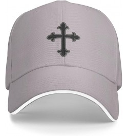 Christian Cross Baseball Cap for Women Cowboy Hat Trucker Hat Men Dad Hat Adjustable Hat Snapback Hat Black Gray $9.95 Baseba...