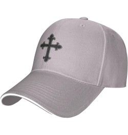 Christian Cross Baseball Cap for Women Cowboy Hat Trucker Hat Men Dad Hat Adjustable Hat Snapback Hat Black Gray $9.95 Baseba...