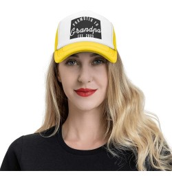 Promoted to Grandpa Est. 2023 Grandfather Gift Baseball Cap Men Hats Women Cowboy hat Dad Hat Trucker hat Black Yellow $10.19...