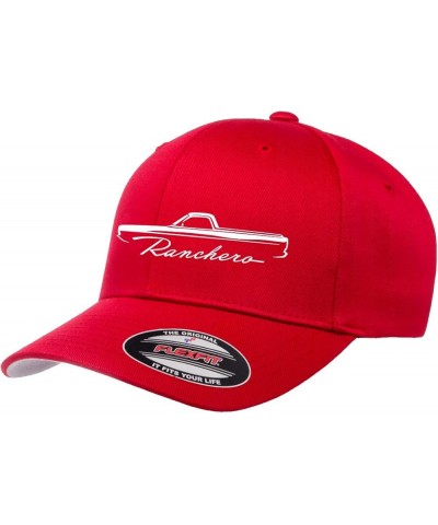 1968 1969 Ford Ranchero Truck Outline Design Flexfit 6277 Athletic Baseball Fitted Hat Cap Red $11.75 Baseball Caps