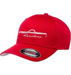 1968 1969 Ford Ranchero Truck Outline Design Flexfit 6277 Athletic Baseball Fitted Hat Cap Red $11.75 Baseball Caps