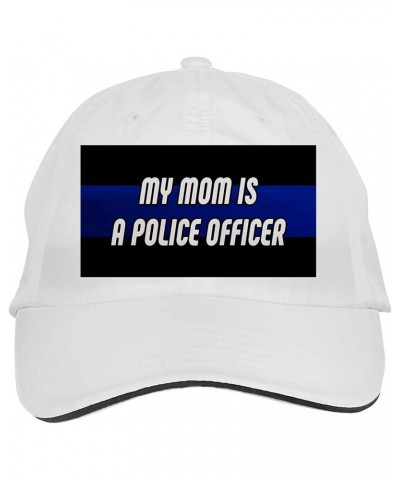 My MOM is A Police Officer Cop, Police Hat Adjustable Cap, DesA39 White $12.12 Baseball Caps