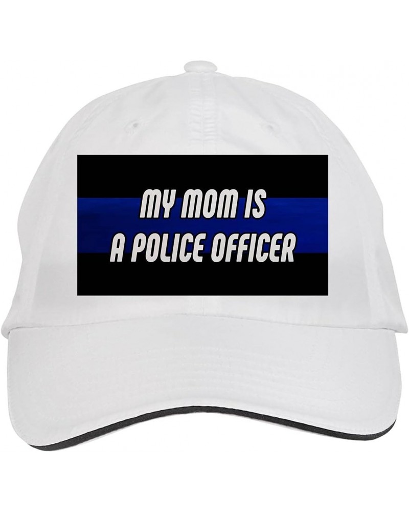 My MOM is A Police Officer Cop, Police Hat Adjustable Cap, DesA39 White $12.12 Baseball Caps